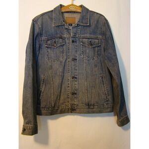 GAP MENS DENIM JEAN JACKET SIZE LARGE     A123